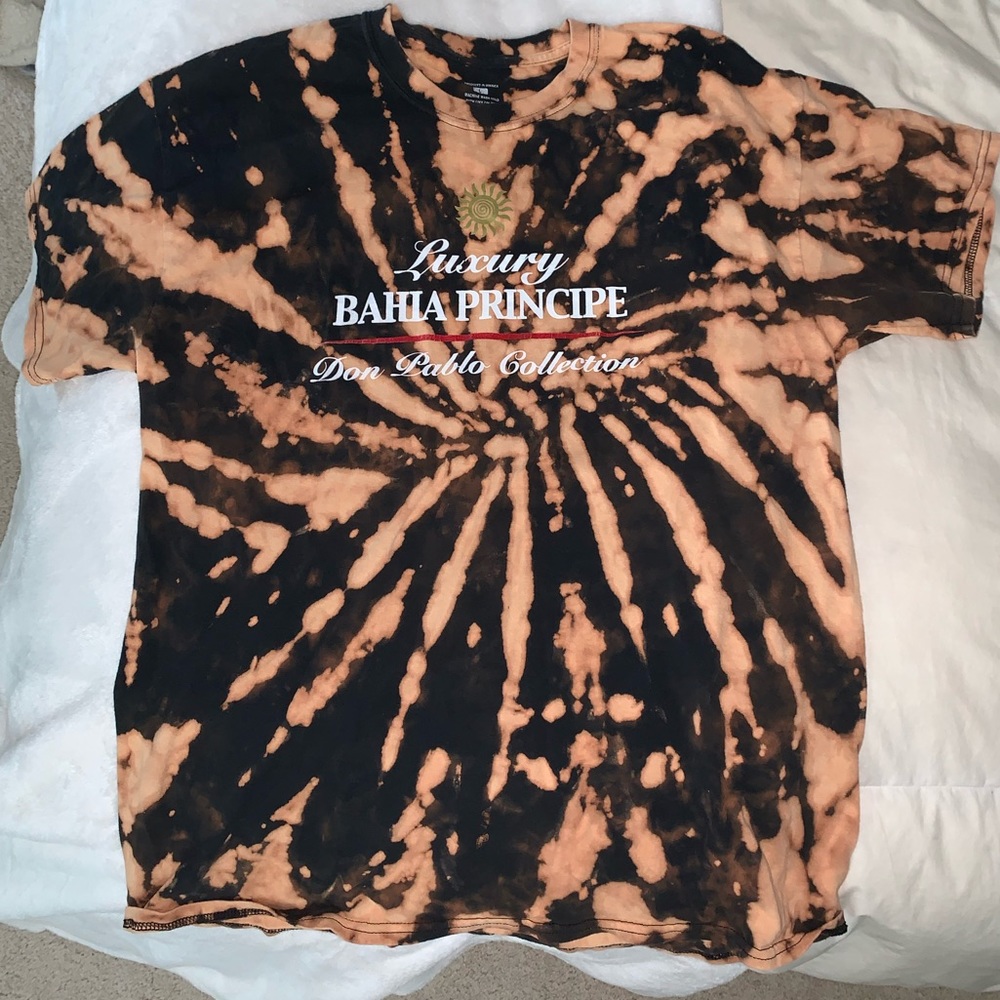 Acid-wash tie dye t-shirt